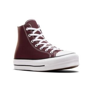Converse Burgundy Platform Sneakers